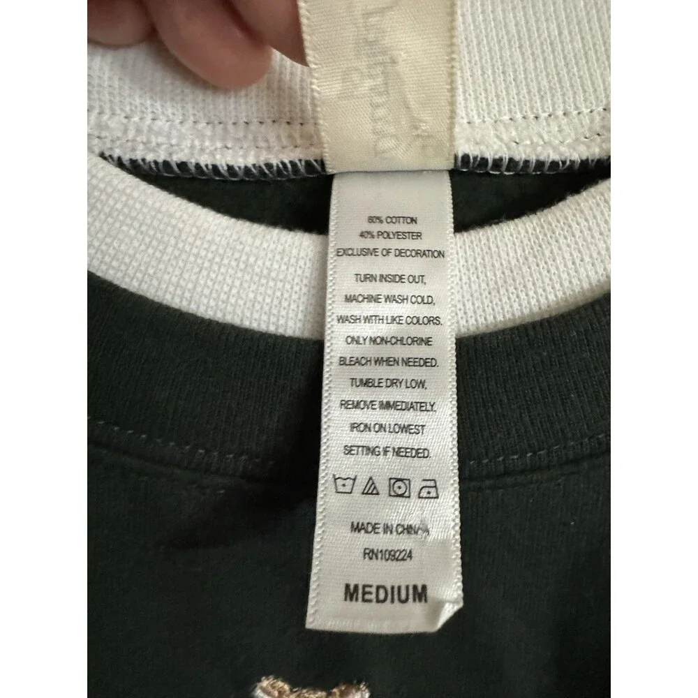 Y2K Decorated Originals M Sweatshirt Embroidered‎  Stacker Dogs Metallic BOHO